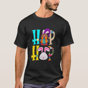 Kids Easter For Boys Girls Plaid Hip Hop Easter B T-Shirt