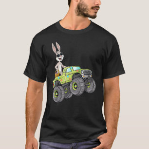 Kids Easter Rabbit Riding Monster Truck  Boys Girl T-Shirt