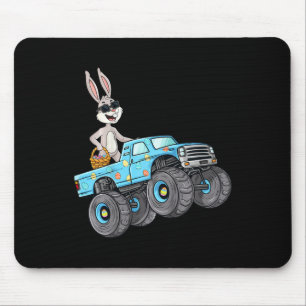 Kids Easter Rabbit Riding Monster Truck Fun Boys G Mouse Pad