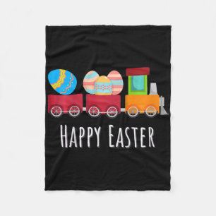 Kids Easter Shirt Egg Hunt Kids Gift Hoppy Easter  Fleece Blanket