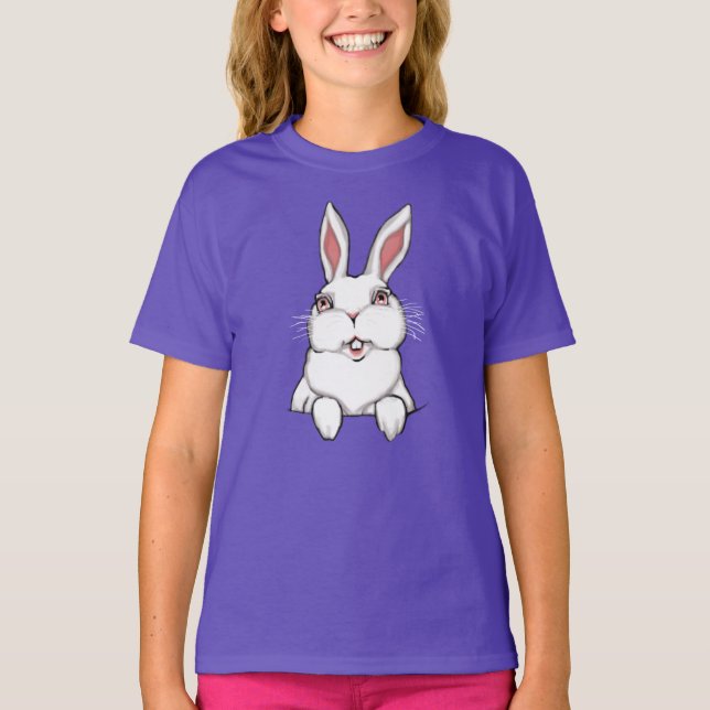 Kid's Easter Shirt Pocket Easter Bunny Kid Shirt (Front)