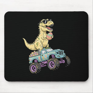 Kids Easter T Rex Monster Truck Dino Graphic  Mouse Pad