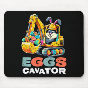 Kids Eggs Cavator Easter Bunny Excavator Boys  Mouse Pad