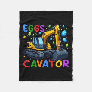Kids Eggscavator Bunny Excavator Egg Hunting Toddl Fleece Blanket