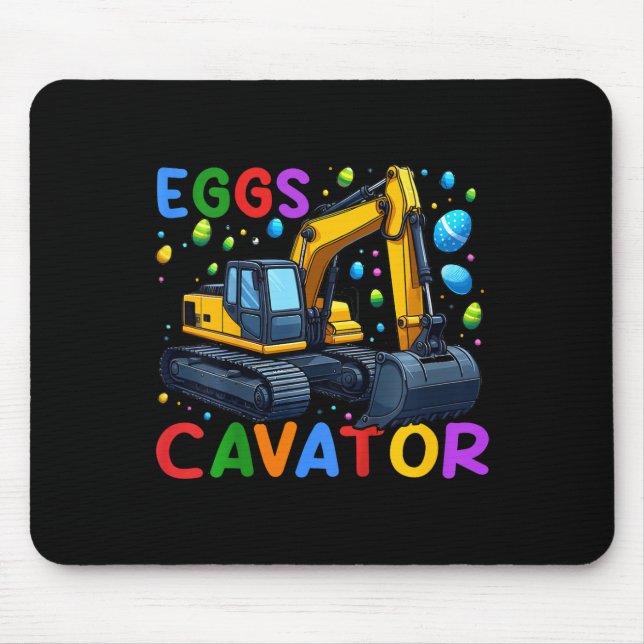 Kids Eggscavator Bunny Excavator Egg Hunting Toddl Mouse Pad (Front)