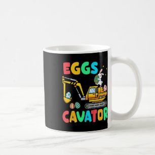 Kids Eggscavator Funny Easter Excavator Egg Huntin Coffee Mug