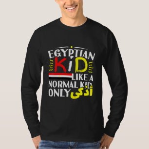 Kids Egyptian Kid Boys Girl Arabic Writing Egypt P T-Shirt