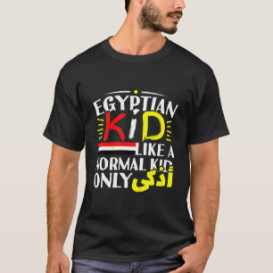 Kids Egyptian Kid Boys Girl Arabic Writing Egypt P T-Shirt