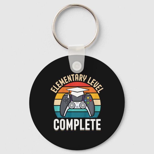 Kids Elementary Level Complete Gamer Class Of 2024 Key Ring (Front)