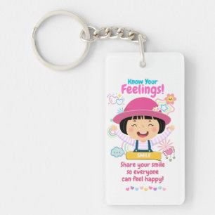 Kids Emotion Featuring Happy Key Ring