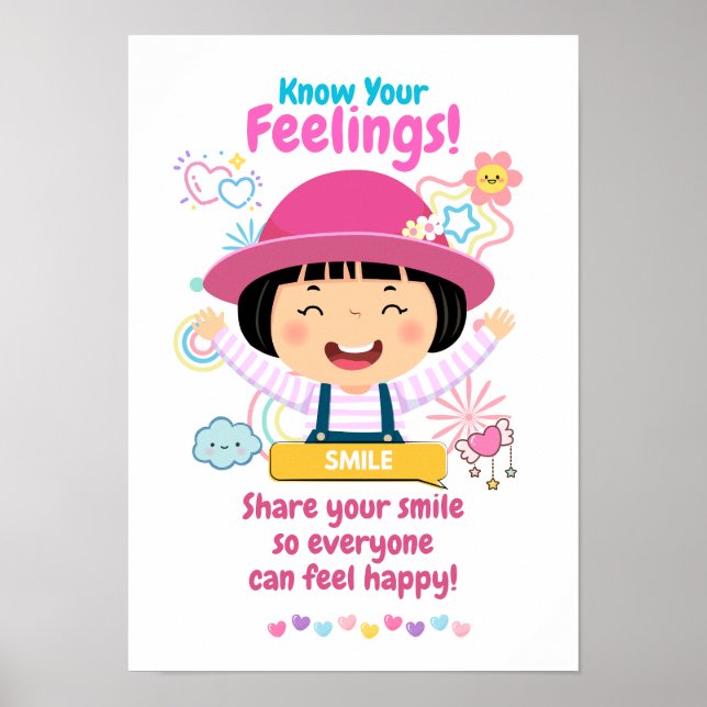 Kids Emotion Featuring Happy Poster (Front)