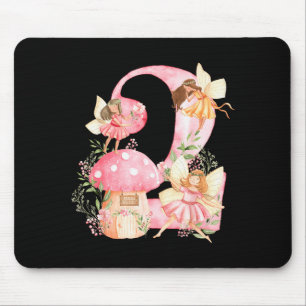 Kids Fairy 2nd Birthday Girl Party Magical Fairy B Mouse Pad