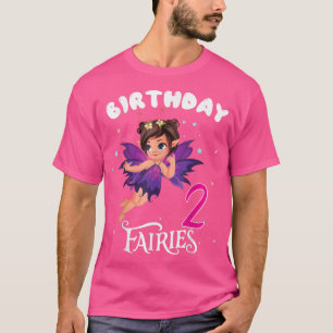 Kids Fairy Birthday Party 2 years old Fairy Birthd T-Shirt