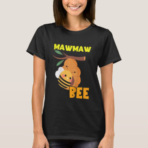 Kids Family Mawmaw Bee Grandma Birthday Bee Theme T-Shirt