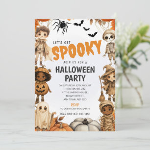Kid's Fancy Dress Halloween Costume Party Invite