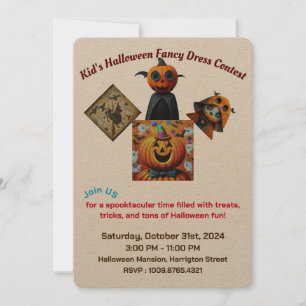 Kid's Fancy-Dress Halloween Party Contest Invitation