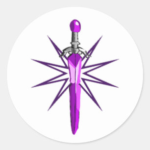  Kids Fantasy sword Sticker  