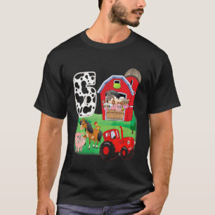 Kids Farm Animals 6 Year Old It s My Birthday 6th T-Shirt