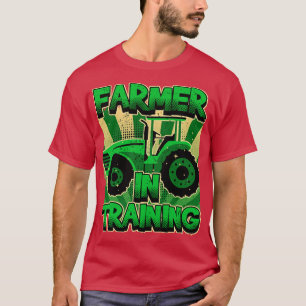 Kids Farmer In Training, Boy, Tractor Lover, Futur T-Shirt
