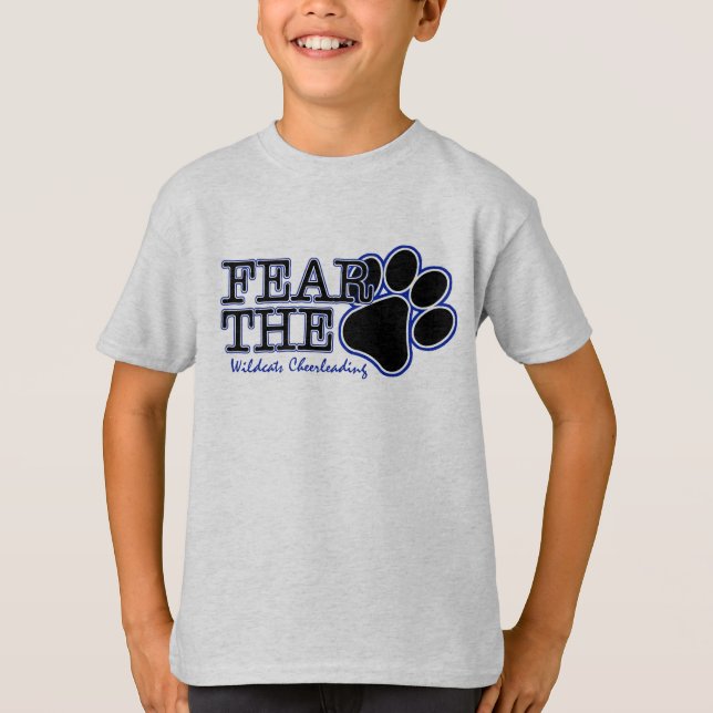 KIDS FEAR the PAW SS Grey Tee (Front)