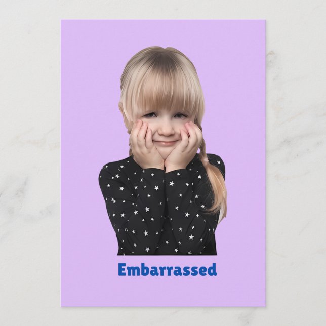 kid's Feelings Thank You Card (Front)