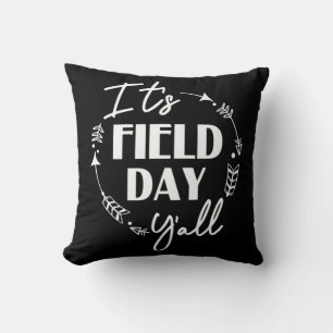 kids field day , field day tee for teacher 64 cushion