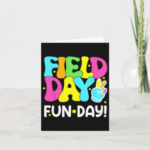 Kids Field Day Fun Day Last Day Of School Teacher Card