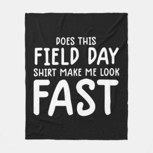 kids field day yellow field day tee for teacher fleece blanket
