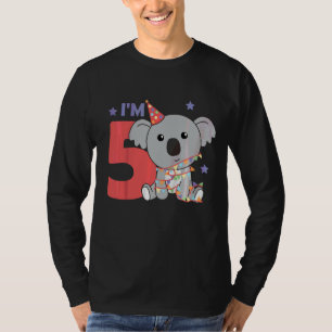 Kids Fifth Birthday Koala For Kids A Birthday Koal T-Shirt