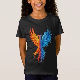 Kids "Fire and Ice" Phoenix Rising Graphic T-Shirt