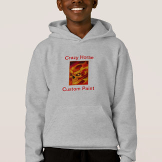 Kids Fire Skull Hoodie