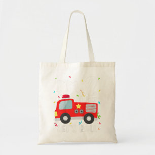 Kids Fire Truck 2nd Birthday Toddler Boy Firefight Tote Bag