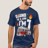 Kids Fire Truck 7th Birthday Boy 7 Year Old Firefi