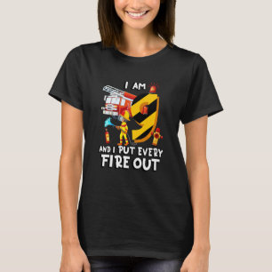 Kids Fire Truck Firefighting I'm 9 Years Old Kids T-Shirt