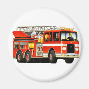 Kid's Fire Truck Magnet