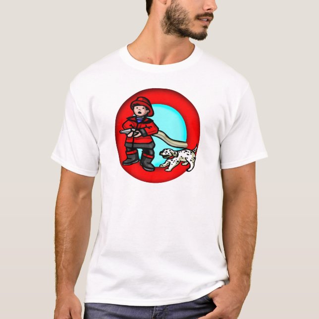 Kids Fireman T Shirt (Front)