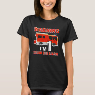 Kids Fireman with fire truck I am 1 years birthday T-Shirt