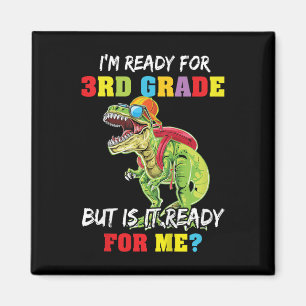 Kids First Day Of 3rd Grade Im Ready For Third Gra Magnet