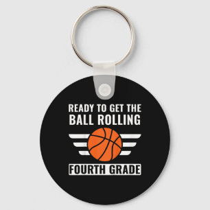 Kids First Day of 4th Grade  Boys Fourth Grade Bas Key Ring