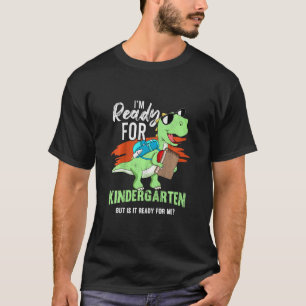 Kids First Day Of Kindergarten Boy Dinosaur Back T T-Shirt