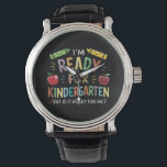 Kids First Day Of Kindergarten Fun Back To Schoo Watch<br><div class="desc">Kids First Day Of Kindergarten Funny Back To School</div>