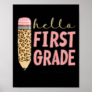 Kids First Day Of School Girls Byck To School Hell Poster