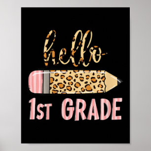 Kids First Day Of School Girls Ck To School Hello  Poster