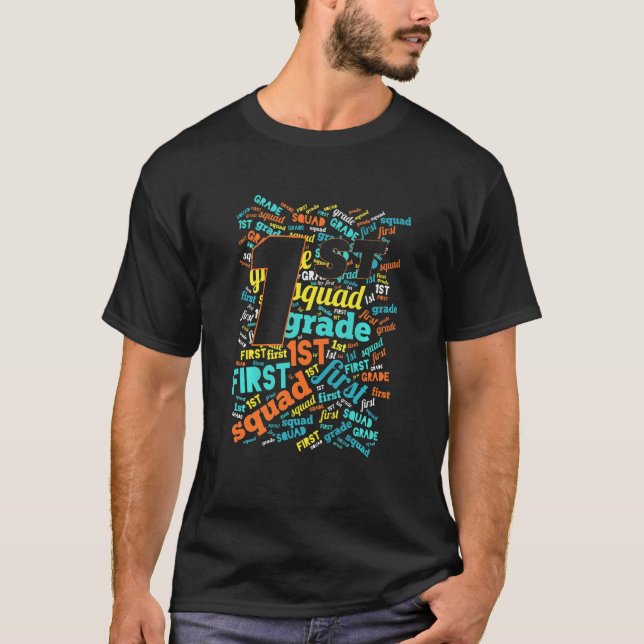 Kids First Grade Squad Back To School Class Of 203 T-Shirt (Front)