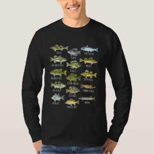 Kids Fish Species Biology Types Of Freshwater Fish T-Shirt