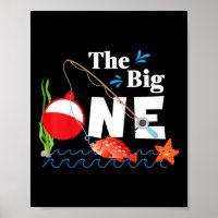 Kids Fishing The Big One Year 1st First Birthday L