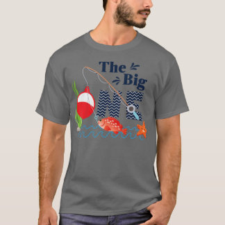 Kids Fishing The Big One Year 1st First Birthday L T-Shirt