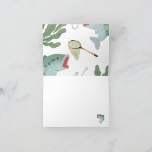 Kids Fishing Theme Babyshower Invitation