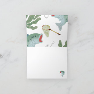 Kids Fishing Theme Babyshower Invitation
