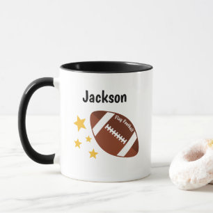 Kids Flag Football Stars Personalised Mug